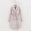 2025 winter new fashion slimming suit collar padded jacket women's age-reducing high-end atmospheric thin and light long cotton jacket women's jacket