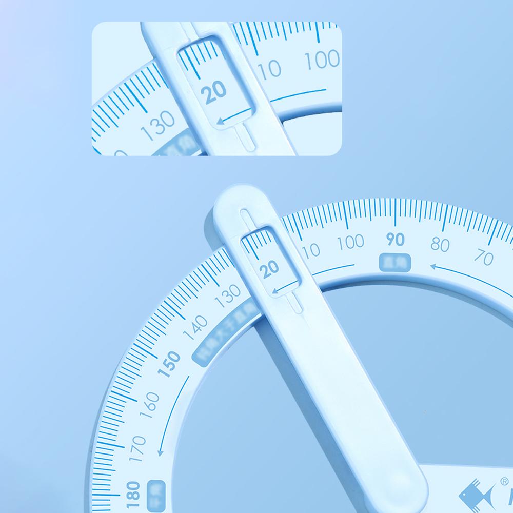 1PC 360 graus atividade transferidor estudante ângulo leitor ensino auxílios ângulo reto e desenho agudo papelaria