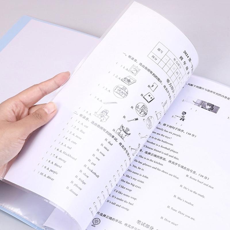 30 Pocket Document Display Folder Letter Size Display Book for School Office Presentations Filings Financial Documents