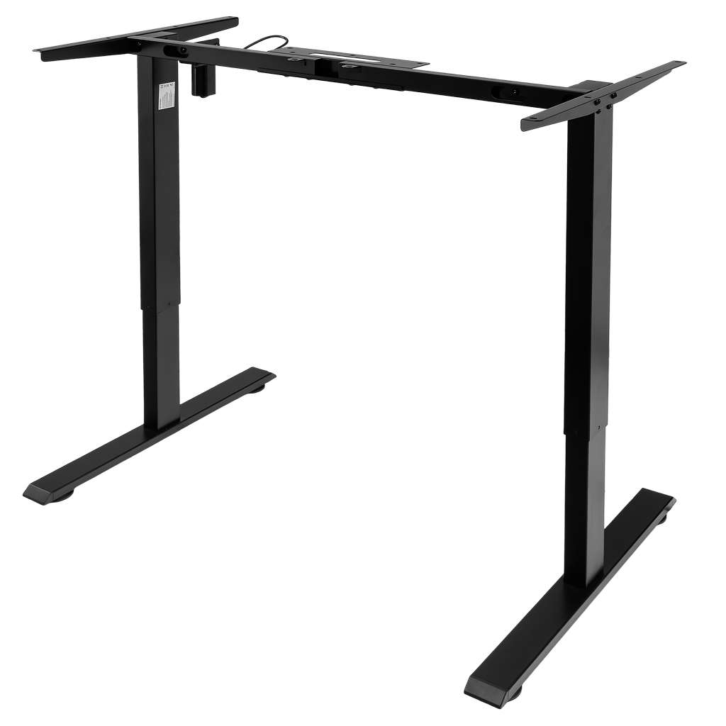 Furvero 1-motor Electric Adjustable Desk Frame (max Countertop. 120-140 X 60-70 Cm) Black N