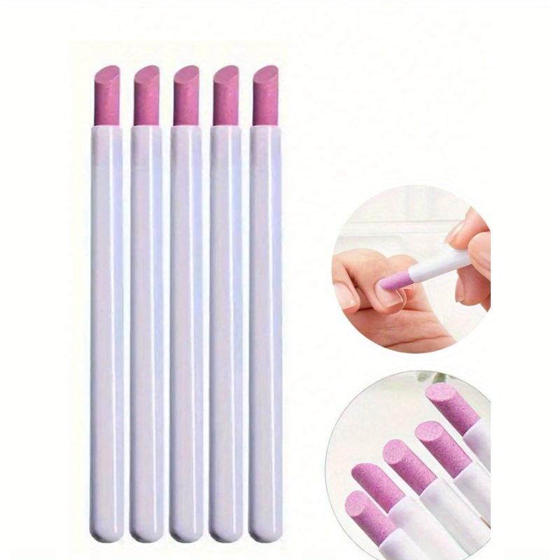 

Набор из 5 маникюрных ручек для полировки и карвинга из кварца и керамики, средство для удаления омертвевшей кожи и кутикулы под углом 45 градусов, средство для удаления кутикулы, баф для ногтей, пемза для ногтей белый