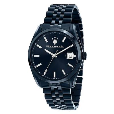 Attrazione Stainless Steel Blue Sunray  Dial Quartz R8853151016 Men's Watch