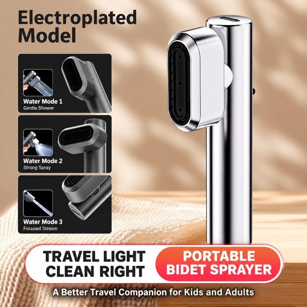 Handheld Sprayer Nozzle High Pressure Shattaf Douche Kit Portable Shower Head Bathroom Accessories