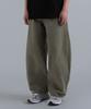 UNDEROFF Semi-Balloon Cotton Pants Khaki