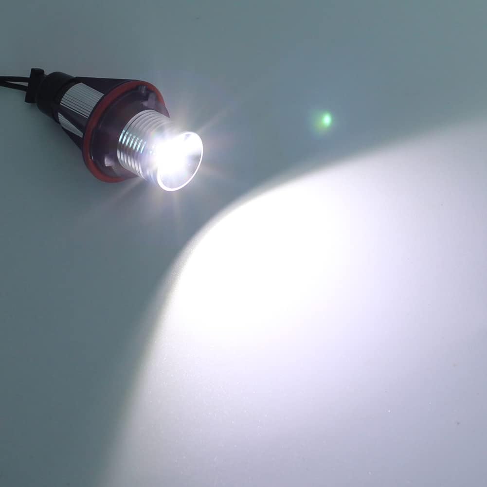 2Pcs 5W White LED Angel Eyes Halo Ring Marker Lights Bulb Error Free Compatible With BMW 5 6 7 Series E39 E60 E63 E64 E65 E66 E83 M5 X3 X5 E53