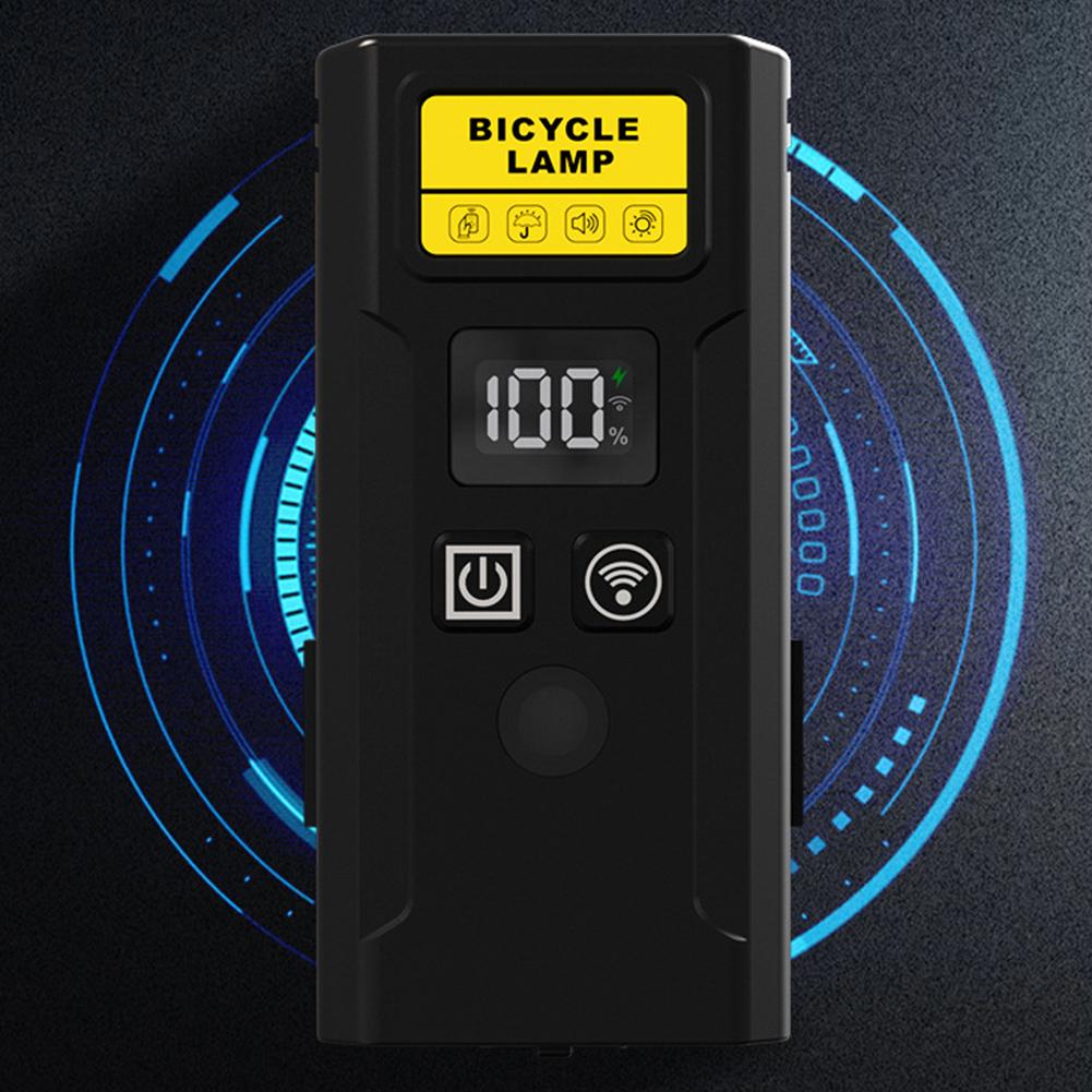 Bicycle Headlight with Horn Smart Light Sensor Bicycle Front Lamp Rechargeable Bike Handlebar Flashlight Bicycle Accessories