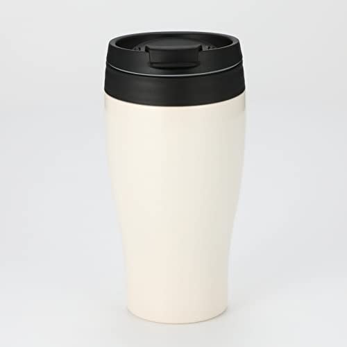 Doshisha Tumbler with Lid, Convenience Store Mug, Direct Type, Vacuum Insulated, Direct Drip, 360ml, White, CBCT400WH