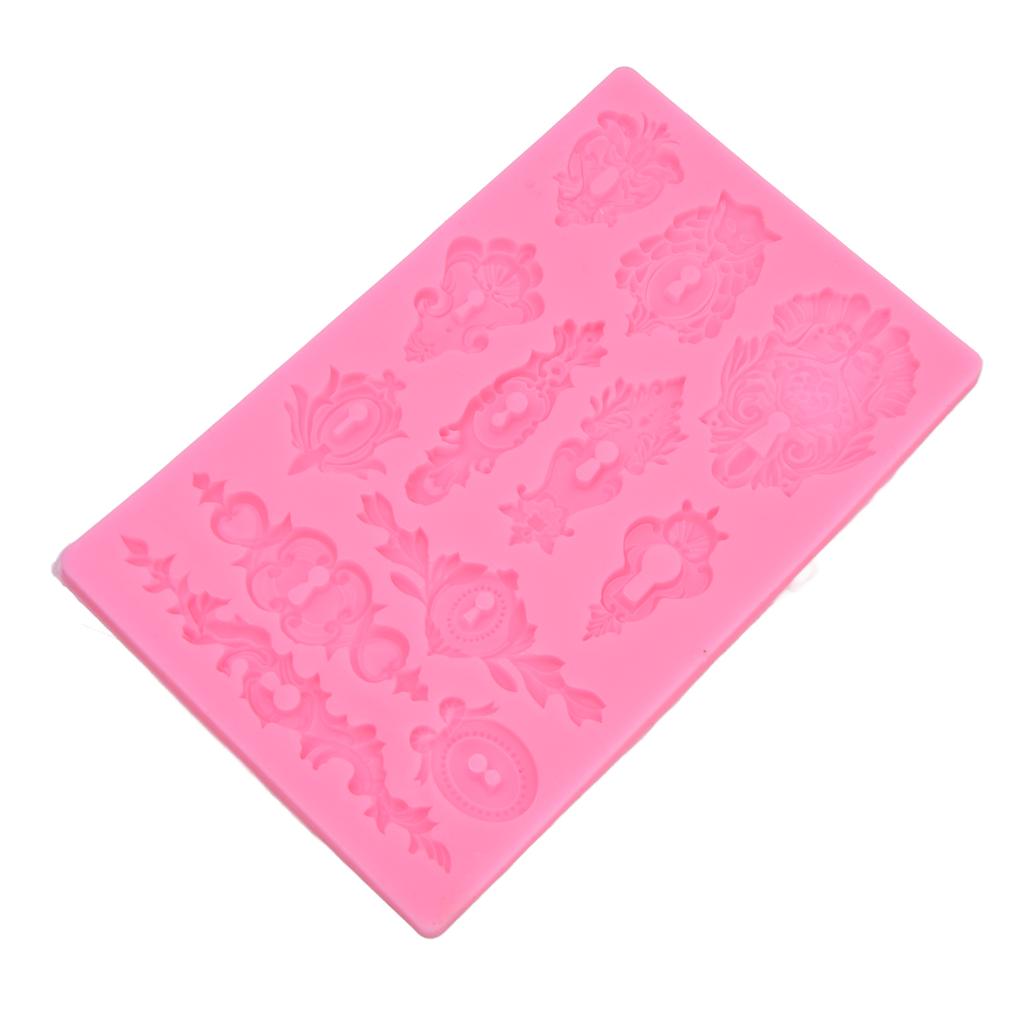 Silikonformen Relief 3D Muffinform für DIY Backen Süßigkeiten Schokoladenstück-Cookie-Kuchen