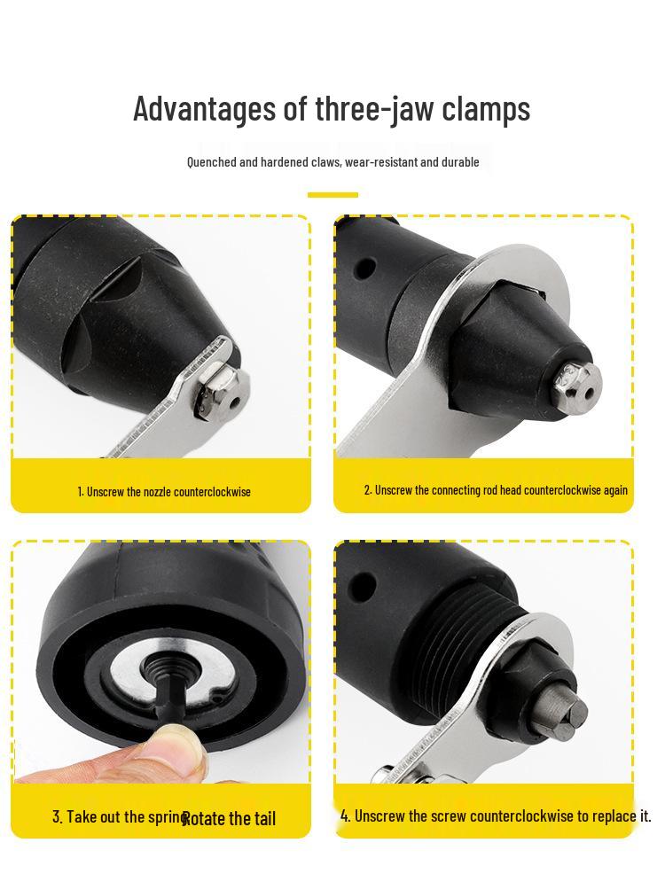 Enhanced Electric Rivet Gun Conversion with Core-Pulling Capability