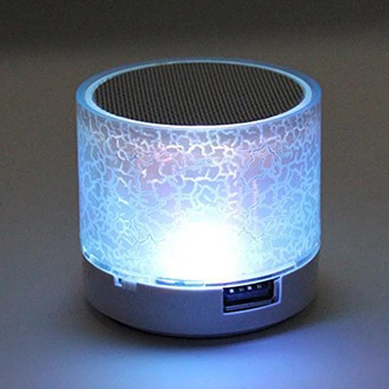 LED Light Crack Wirless Bluetooth Speaker Outdoor Sound Box Small Protable Speaker for All Smartphones MP3 Music Sound Column