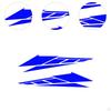 1 Pair Motorcycle Body Decoration Stickers Waterproof Multifunctional Car Accessories PVC Material
