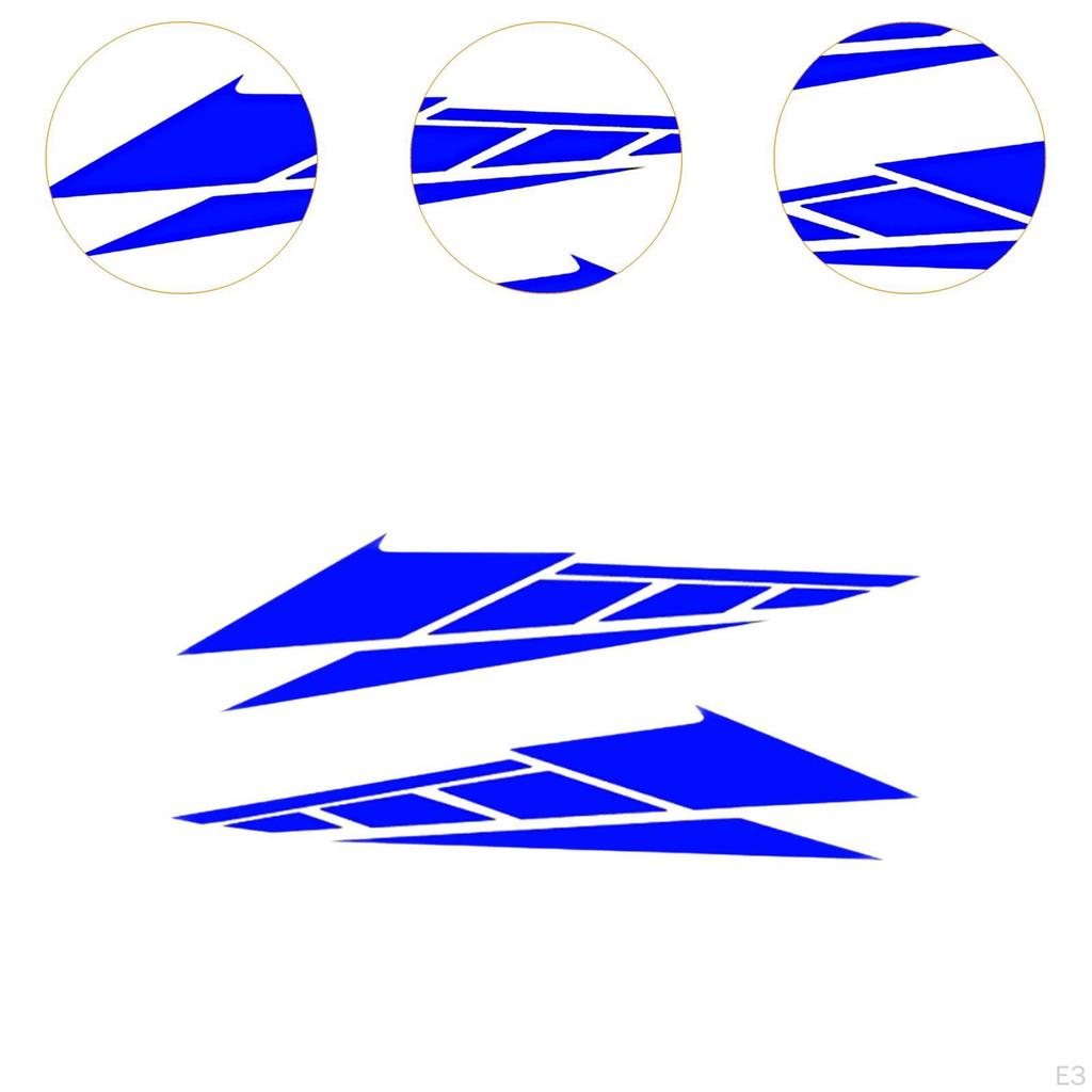 1 Pair Motorcycle Body Decoration Stickers Waterproof Multifunctional Car Accessories PVC Material
