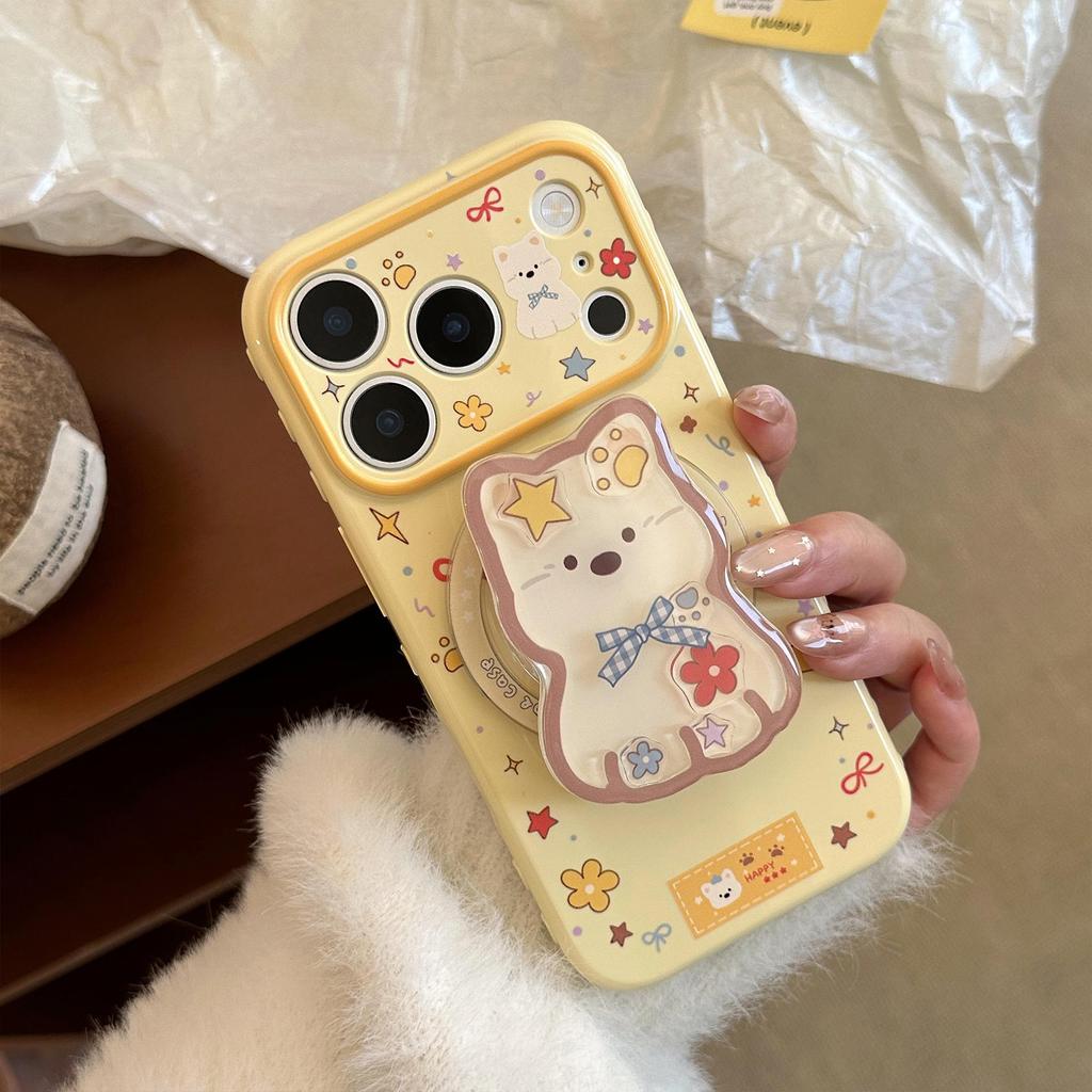 Cute Puppy Magnetic Phone Case for iPhone 16, iPhone 17, and iPhone 17 Pro Max