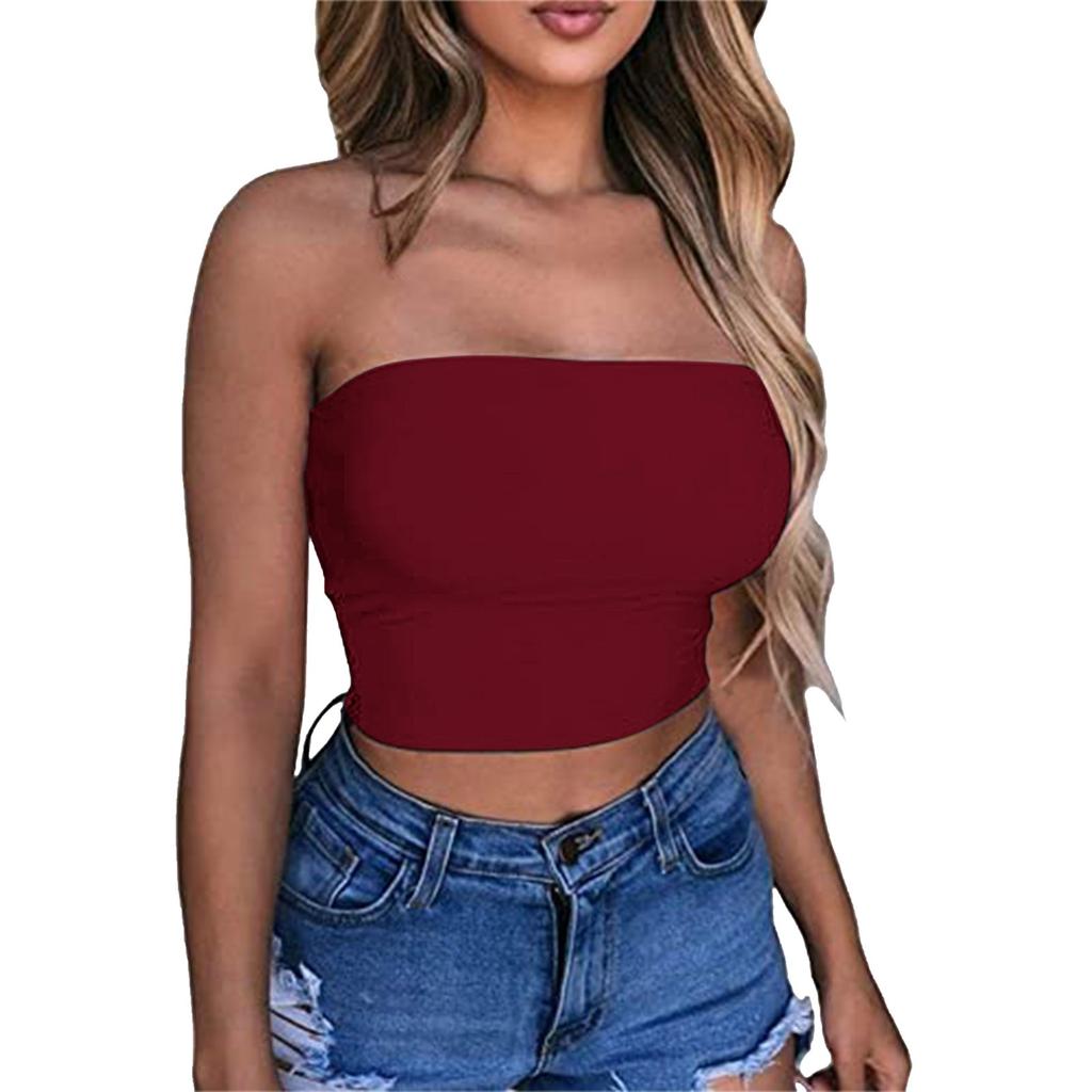 Crop Tops For Women Sexy Cami Tank Summer Tube Sleeveless Camisole Shirt Vest