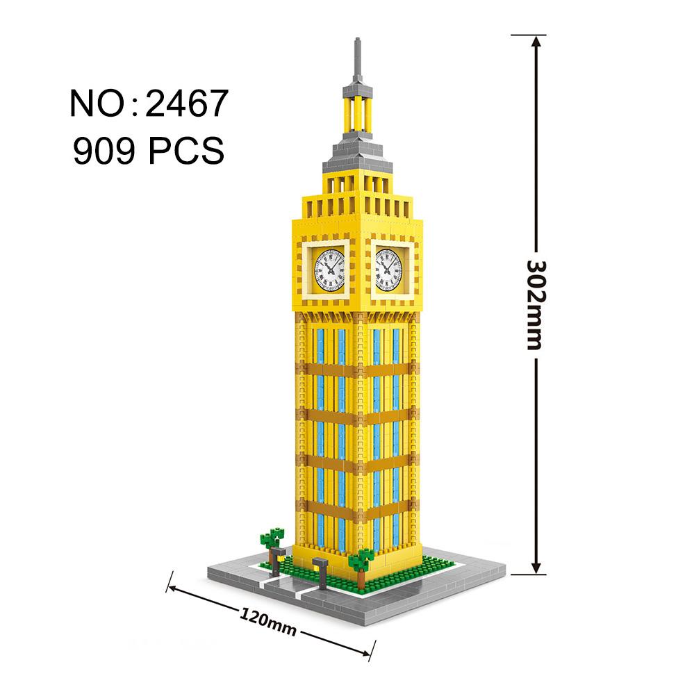 

Mini Construction Bricks World Famous City Architecture Model Learning Mini Blocks Works With featuring Brands Playthings ideal for Kids Gifts