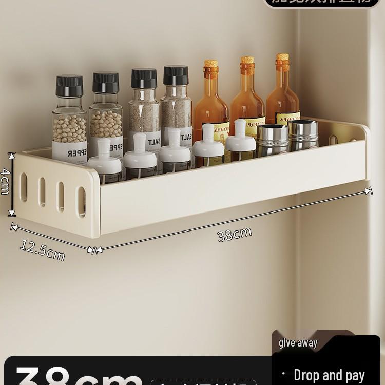 Настенный многофункциональный набор кухонных полок для специй с банками