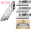 20/40pcs Stainless Steel Angle Bracket Universal Furniture Right Angle Fixed Bracket Cabinet Trapezoidal Layer Board Connector