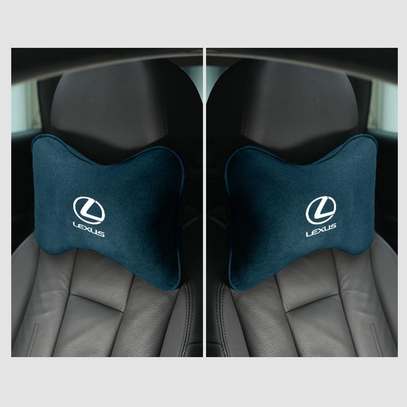 Wildleder Autositz Nackenkissen Kopfstütze Kopfstütze Entspannung Schutz für Lexus ES300 IS300 IS350 ES250 ES350 IS250 CT200H GS350 NX200 JM3