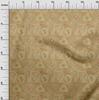 oneOone Cotton Flex Light Brown Fabric Abstracts Diy Clothing Quilting Fabric Print Fabric By Yard 40 Inch