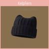 Cat Ear Wool Knit Hat For Women Winter Warmth And Windproof Protection