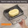 Plastic Soap Holder Without Drilling Bathroom Soap Dish With Drain Water Wall Soap Dish Organizer Bathroom Accessories