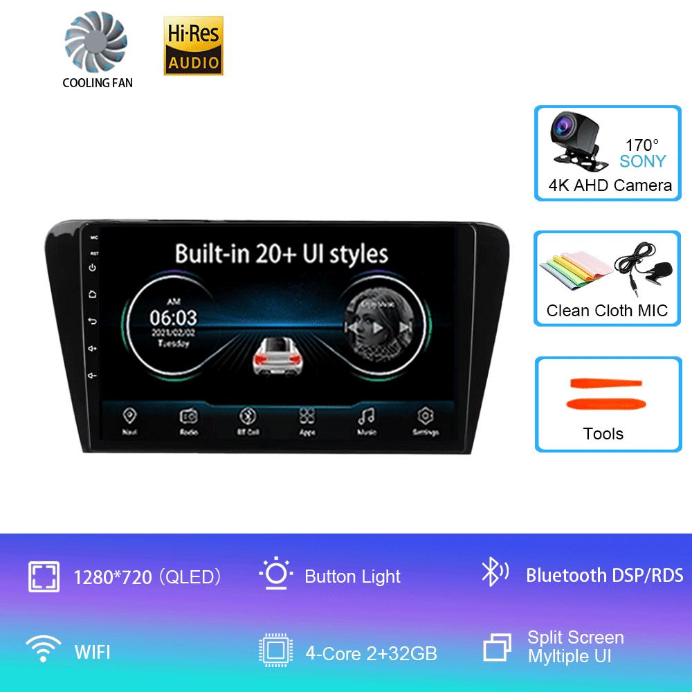 

Для Volkswagen Skoda Octavia 3 A7 2013-2018 Автомобильный стерео радио Мультимедиа Видеоплеер Навигация GPS 4G Carplay 2 Din Android 14 CHINA