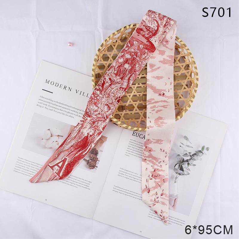 Versatile Vintage Silk Scarf: Hair Tie, Headband, Bag Accessory