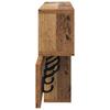 Wall Mounted Nightstand with Shelf Reclaimed Wood Look 100 x 12 x 43.5 cm