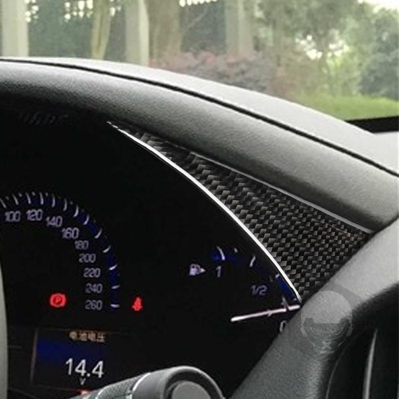 For Cadillac ATS 2013- Carbon Fiber Dashboard Speedometer Panel Decorative Cover Car Interior Decoration Accessories Sticker