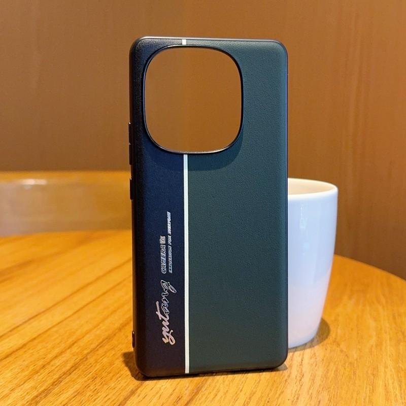 For iQOO Z10 Turbo/Z10 Turbo Pro Classic Vegan Leather Fluorescent Waistline Shockproof Phone Case Micro Matte