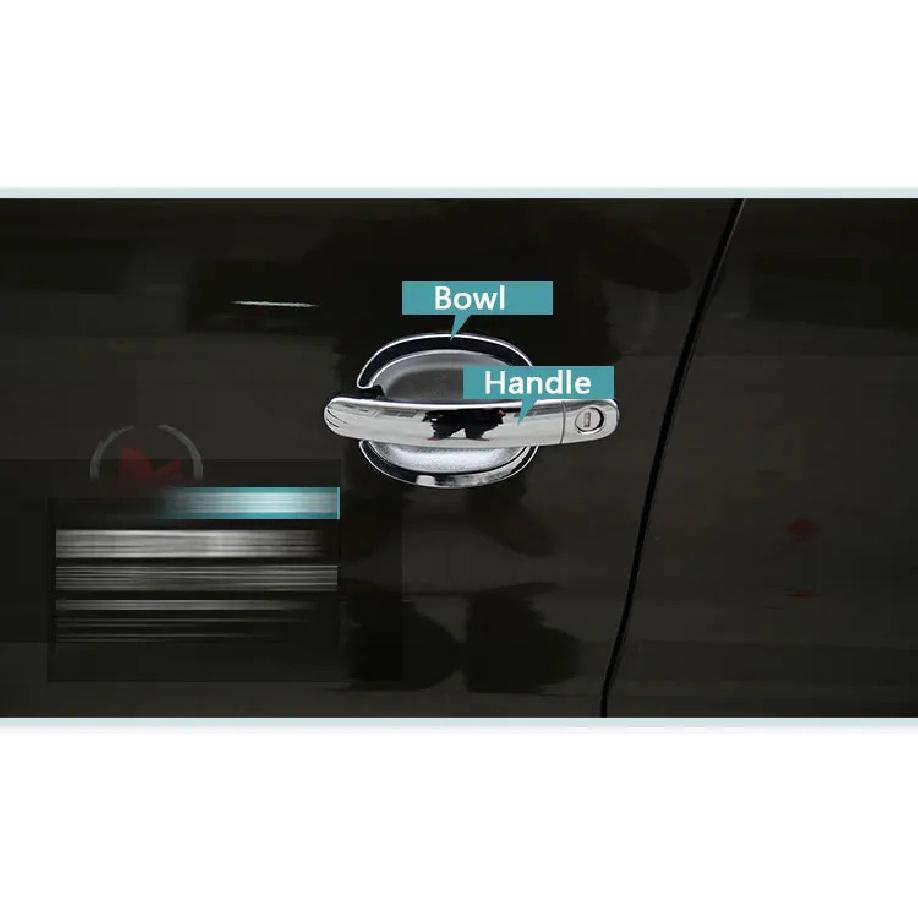 For Skoda Octavia Mk1 1U 1U2 1996-2004 Chrome Door Handles Covers Trim Set of 4pcs Car Accessories Stickers Car Styling 2000