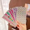 3D Faux Crystal Heart Sticker Self-Adhesive Easy To Apply Perfect for DIY Scrapbooking Journaling Supply