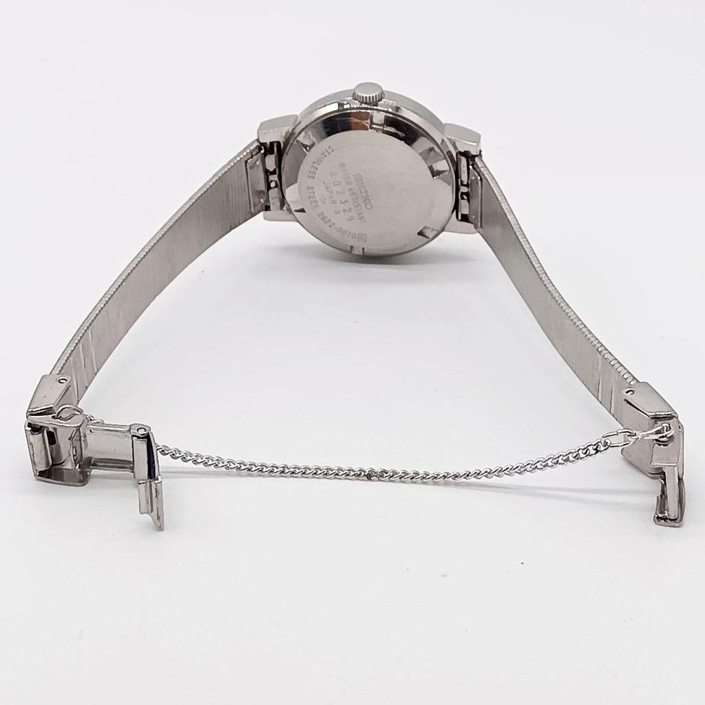 [USED] 371 Free Shipping Battery Replaced SEIKO Quartz Watch Silver