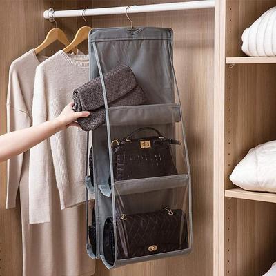 Sac de rangement suspendu pour sac à main, sac de rangement suspendu pour portefeuille, sac de rangement pour garde-robe, cintre de rangement pour garde-robe, poche suspendue pour articles ménagers