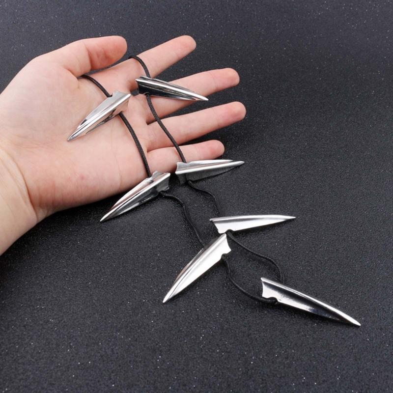 Chic Necklace for Black-Panther Cosplay Pendant Necklace Halloween Party Long Tooth Pendant Necklace Men Jewelry Gift
