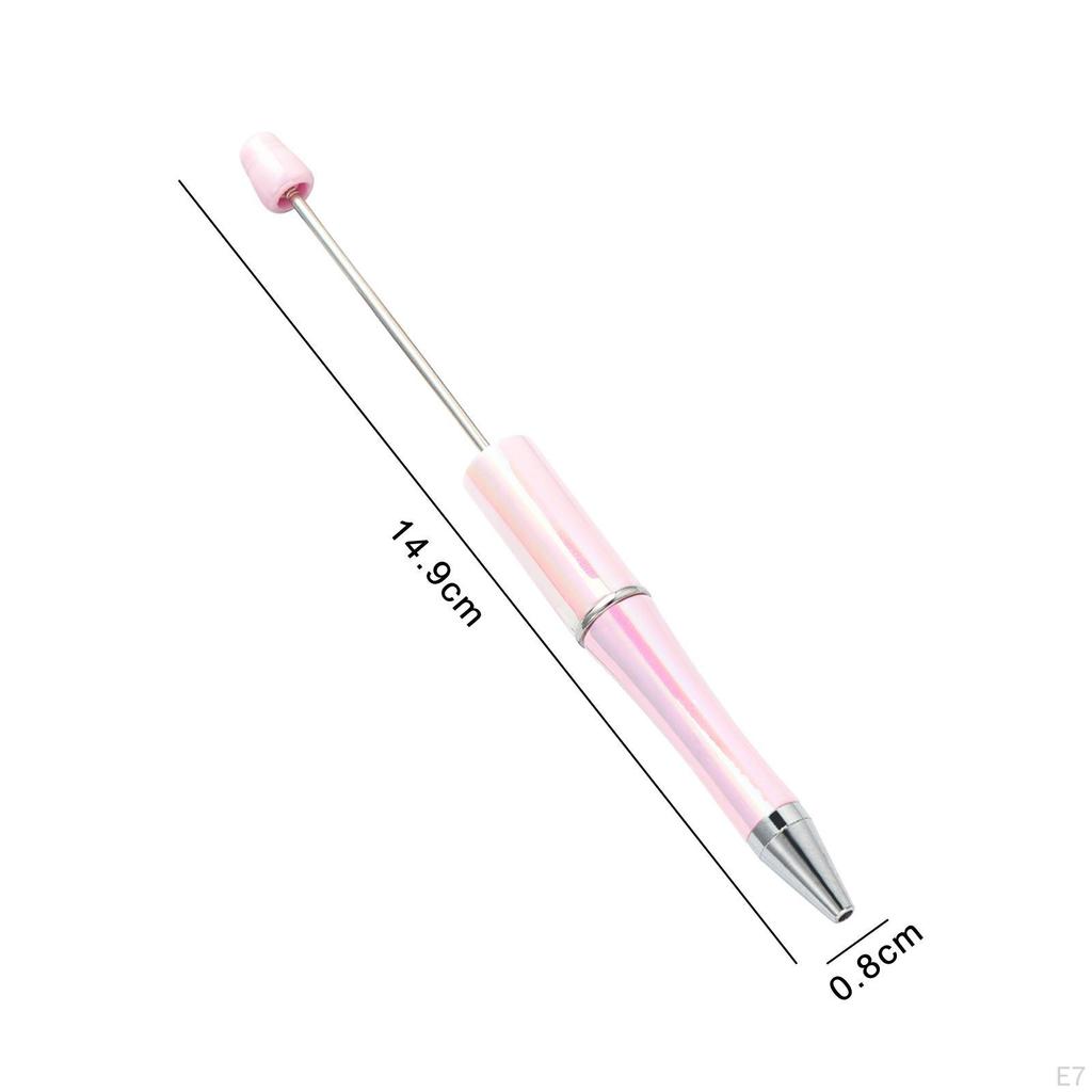 10x Beadable Pen Rollerball Creative for Office Supplies School Students Violet