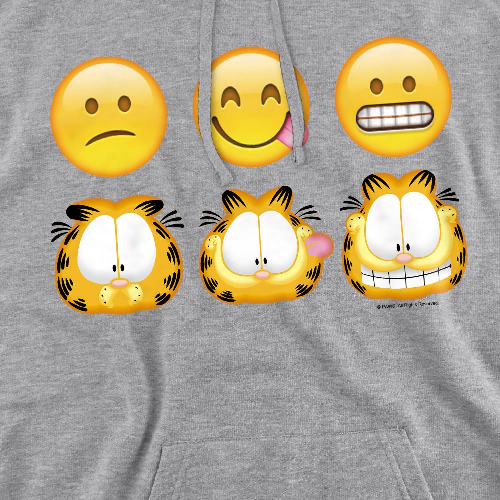 Garfield Mens Emoji Hoodie