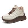 Baskets d'hiver chaudes imperméables antidérapantes à lacets chaussures décontractées femmes mode extérieur chaussures de marche confortables femme