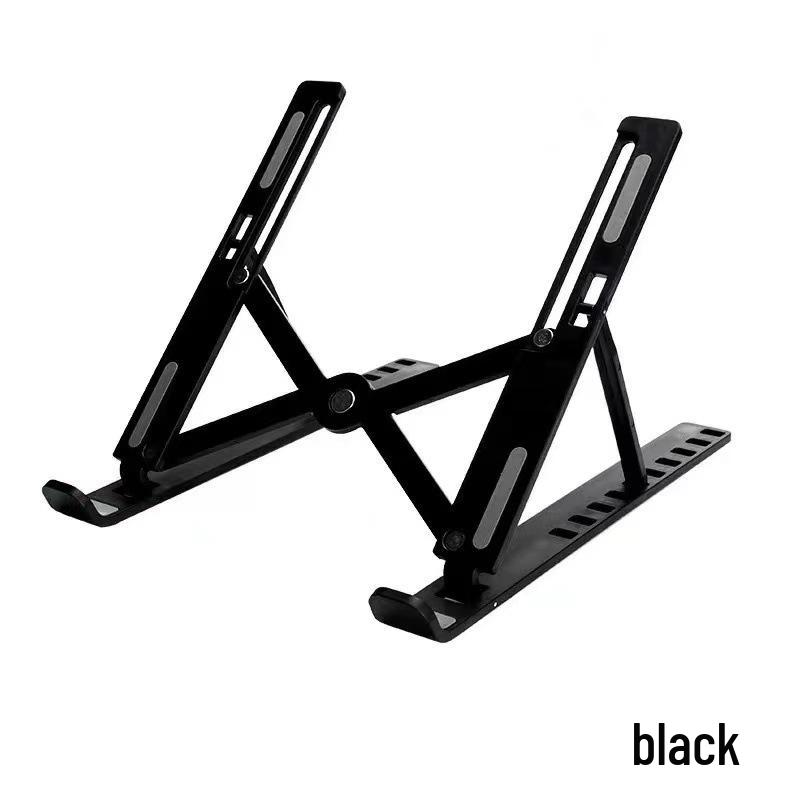 Portable Aluminum Laptop Stand with Adjustable Height and Cooling Features