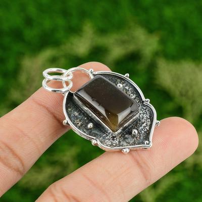 Smoky Quartz Pendant Natural Gemstone Jewelry 925 Sterling Silver Pendant Handmade Pendant Wedding Gifts