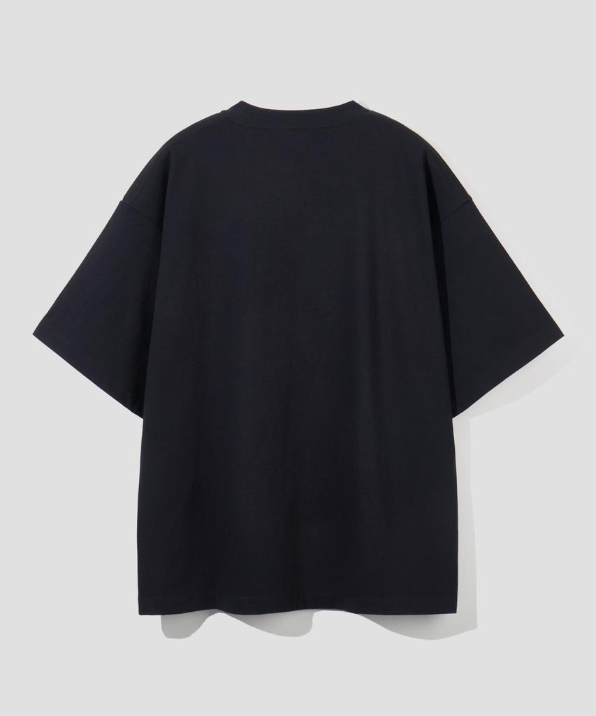 AGOD Td Circle Logo Half T-Shirt [Black]