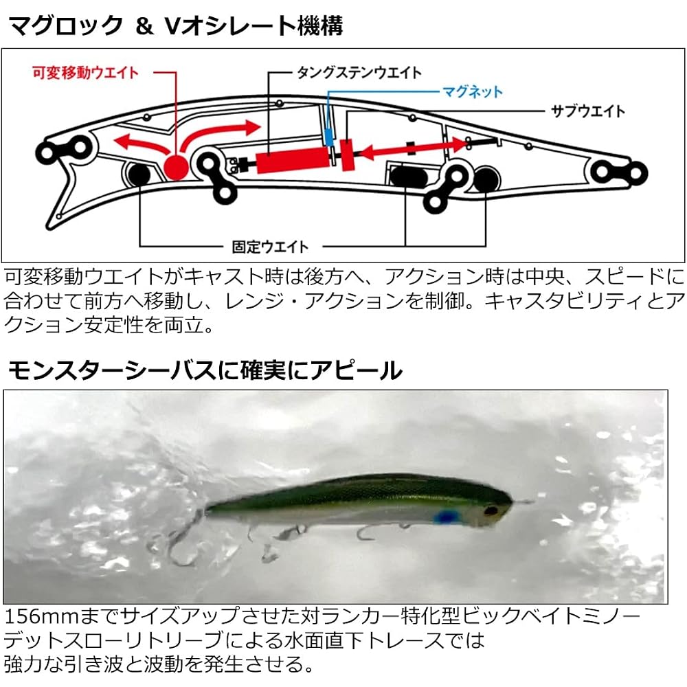 Daiwa Morethan Monster Wake 156mm F Chart Head Inako Lure