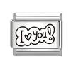 New Y2K Colorful Glaze English Word Italian Charm Link fit 9mm Stainless Steel Jewelry DIY Making Bracelets For Gifts