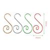 20PCS Christmas Ornament S-Shaped Metal Hook Holder Xmas Tree Balls Pendant Hanging Hooks New-Year Party Decoration Supplies