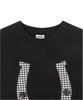 Dandel Dd Horseshoe Check Applique Tee (Black)