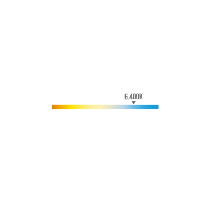 MultiLed Projektor EDM Kaldt lys 6400K - 10W 700 Lumen - Hvit