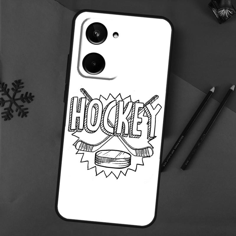 Play Ice Hockey Case For Realme C55 C51 C75 C63 C61 C53 C35 C65 C67 C71 11 12 13 14 15 Pro Plus GT6 GT7 Pro