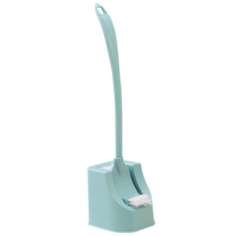 Doppelseitiges Toilettenbürstenset Badezimmer Langer Griff Reinigungsbürste Toilettenbürste Totpunkt-Desinfektion Weiche Bürste mit Basis