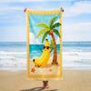 1Pc Banana Coconut Tree Print Tropical Beach Towel Soft Quick Dry Towel Perfect for Summer Travel Pool Party Outdoor Holiday Dai