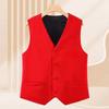 Chaleco sin mangas con cuello en V de un solo pecho para mujer Ropa Chic para Estilo de Negocios Formal Oficina Retro Femenina